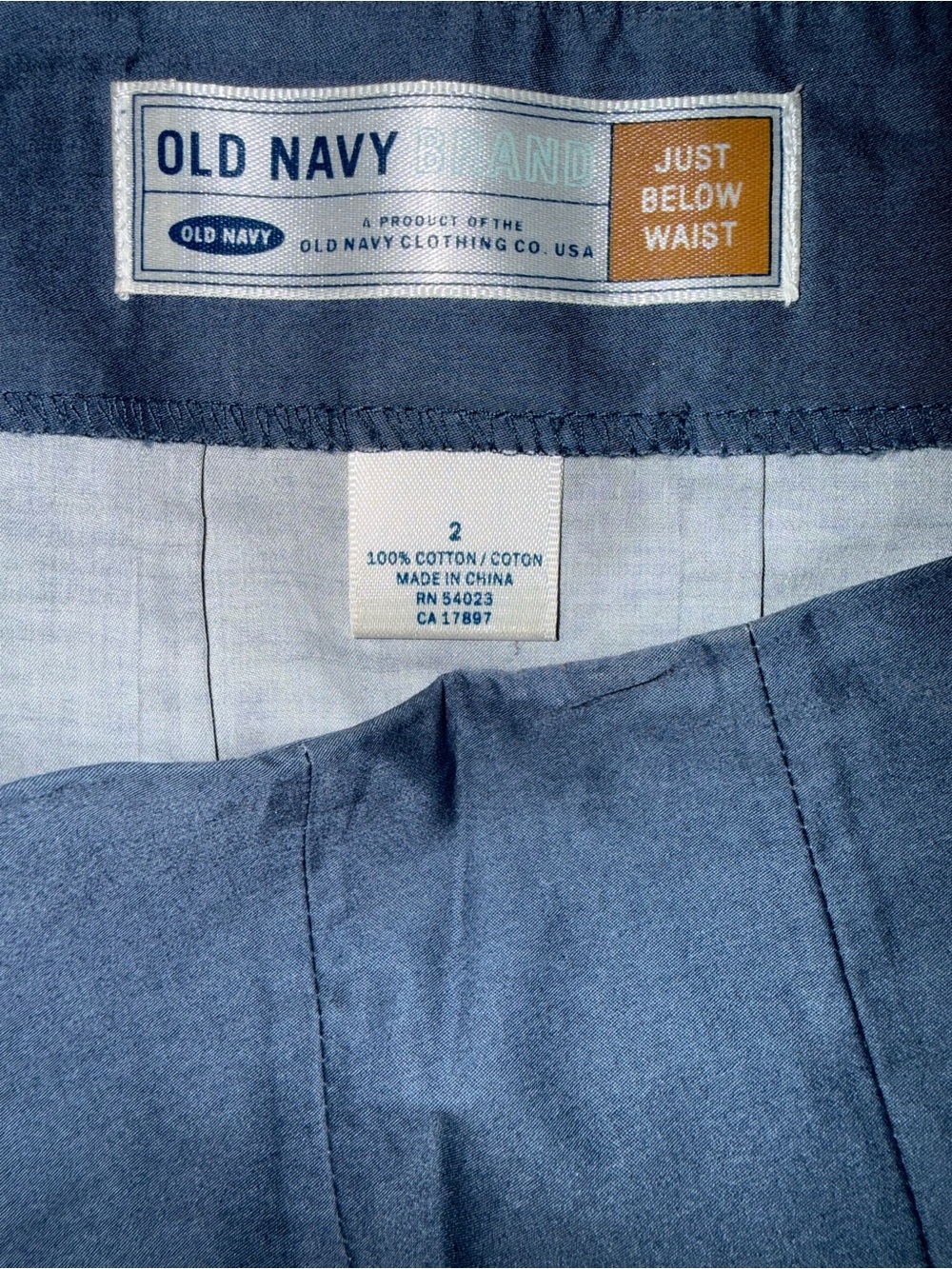 Vintage Y2K Old Navy Tropical Scenic Beach City Pleated Skirt - Size 2 - Picture 6 of 6